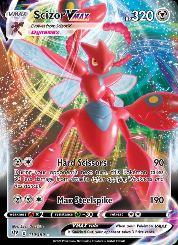 Scizor VMAX 119/189, Darkness Ablaze