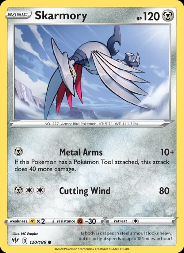 Skarmory 120/189, Darkness Ablaze