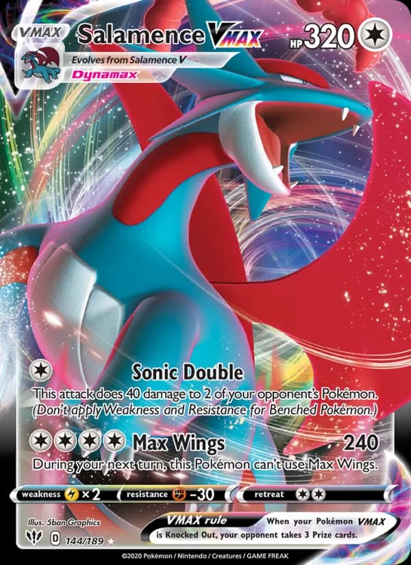 Salamence VMAX 144/189, Darkness Ablaze