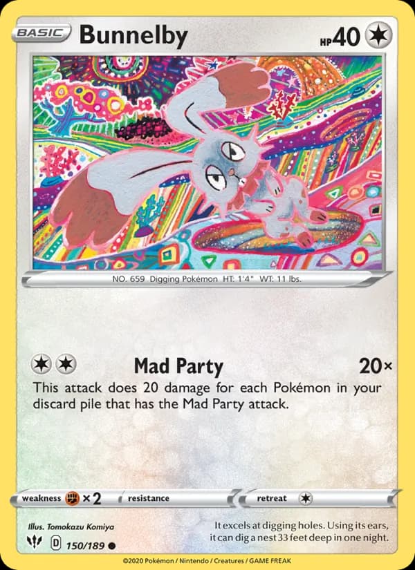 Bunnelby 150/189, Darkness Ablaze