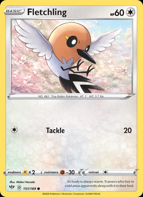 Fletchling 151/189, Darkness Ablaze