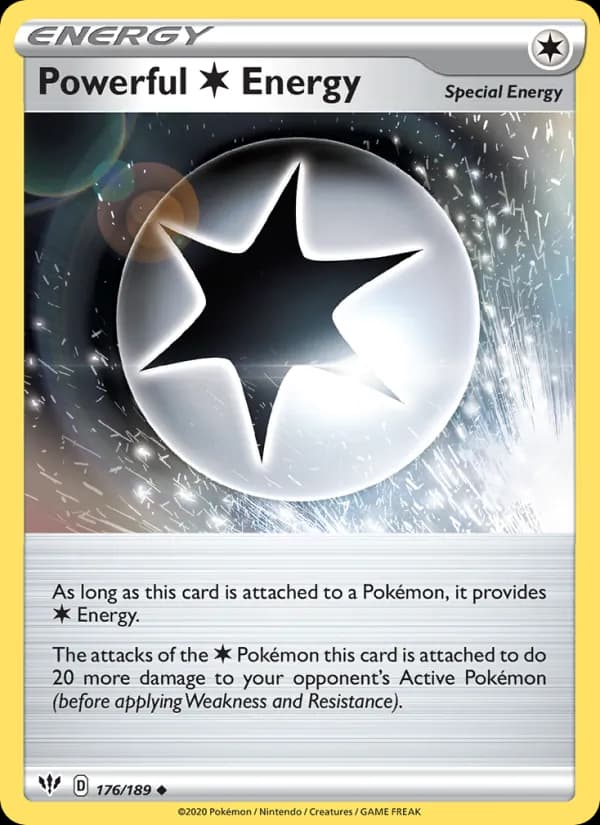 Powerful Colorless Energy 176/189, Darkness Ablaze