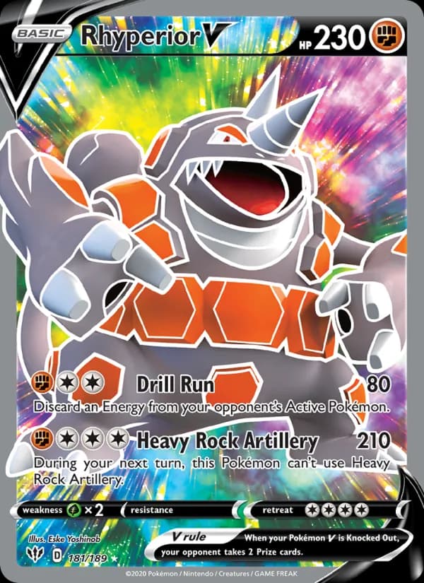 Rhyperior V 181/189, Darkness Ablaze
