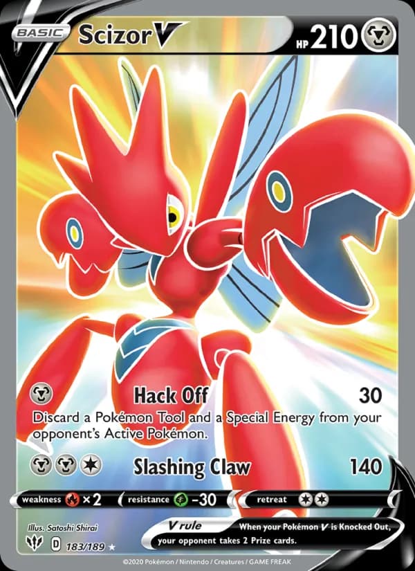 Scizor V 183/189, Darkness Ablaze