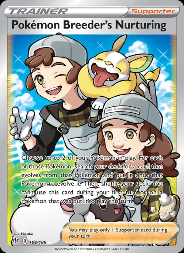 Pokémon Breeder's Nurturing 188/189, Darkness Ablaze