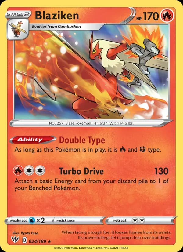 Blaziken 24/189, Darkness Ablaze