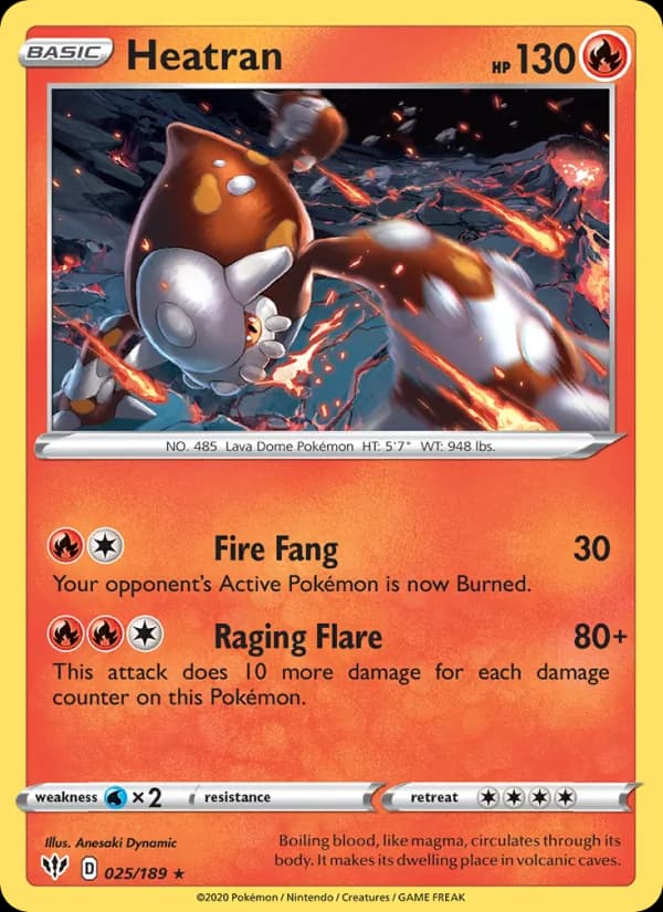 Heatran 25/189, Darkness Ablaze