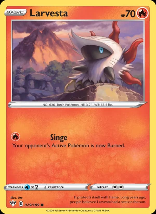Larvesta 29/189, Darkness Ablaze