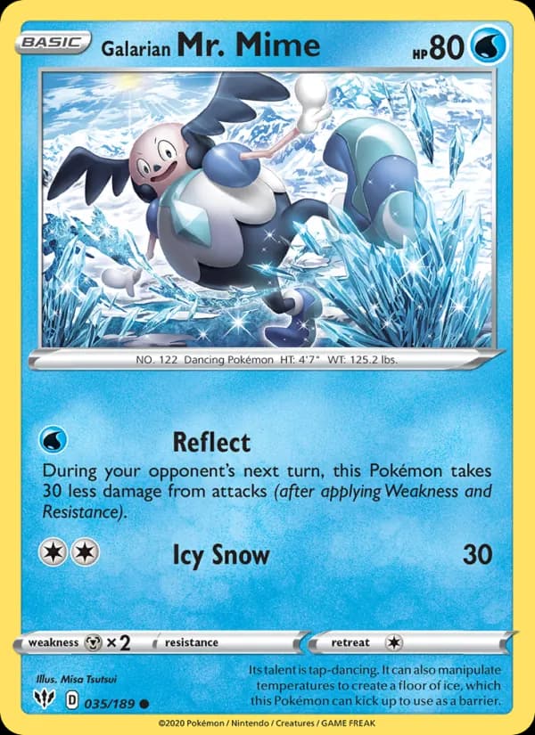 Galarian Mr. Mime 35/189, Darkness Ablaze