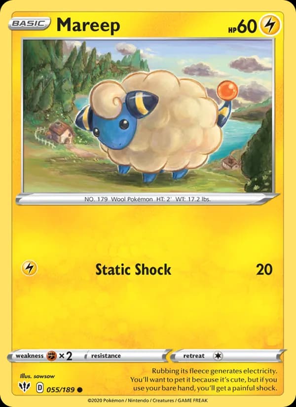 Mareep 55/189, Darkness Ablaze