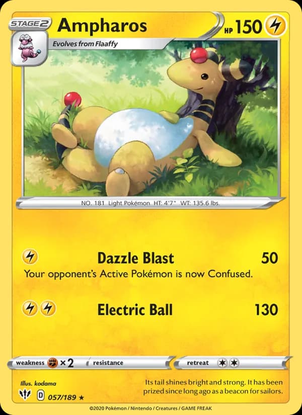 Ampharos 57/189, Darkness Ablaze