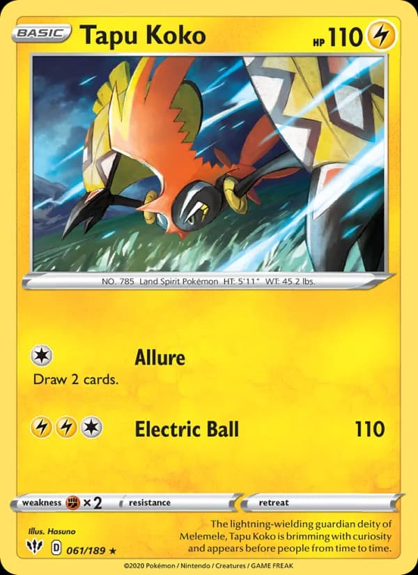 Tapu Koko 61/189, Darkness Ablaze