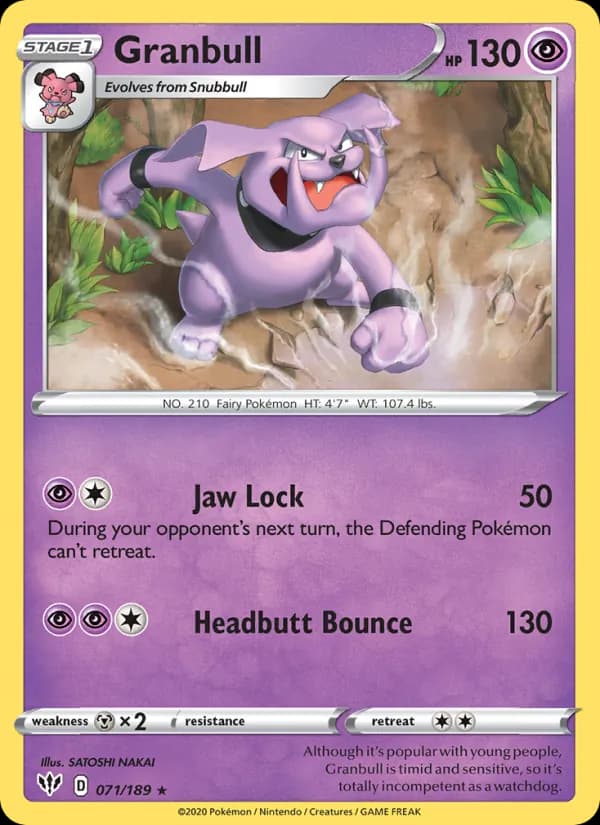 Granbull 71/189, Darkness Ablaze