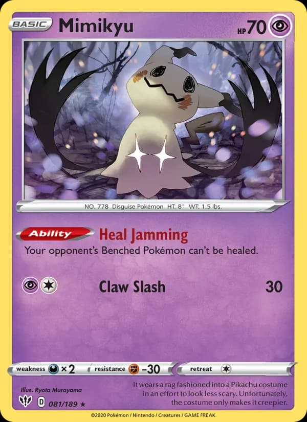 Mimikyu 81/189, Darkness Ablaze