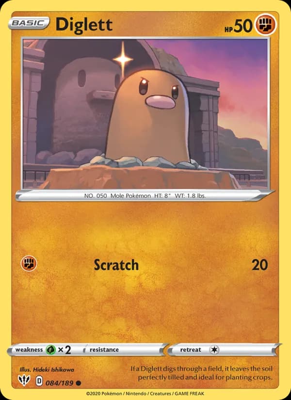 Diglett 84/189, Darkness Ablaze