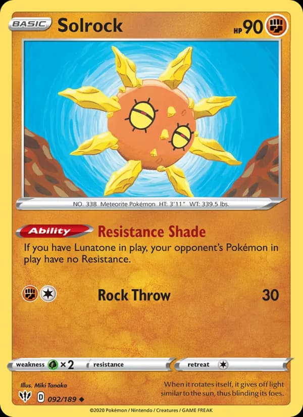 Solrock 92/189, Darkness Ablaze