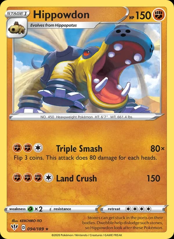 Hippowdon 94/189, Darkness Ablaze
