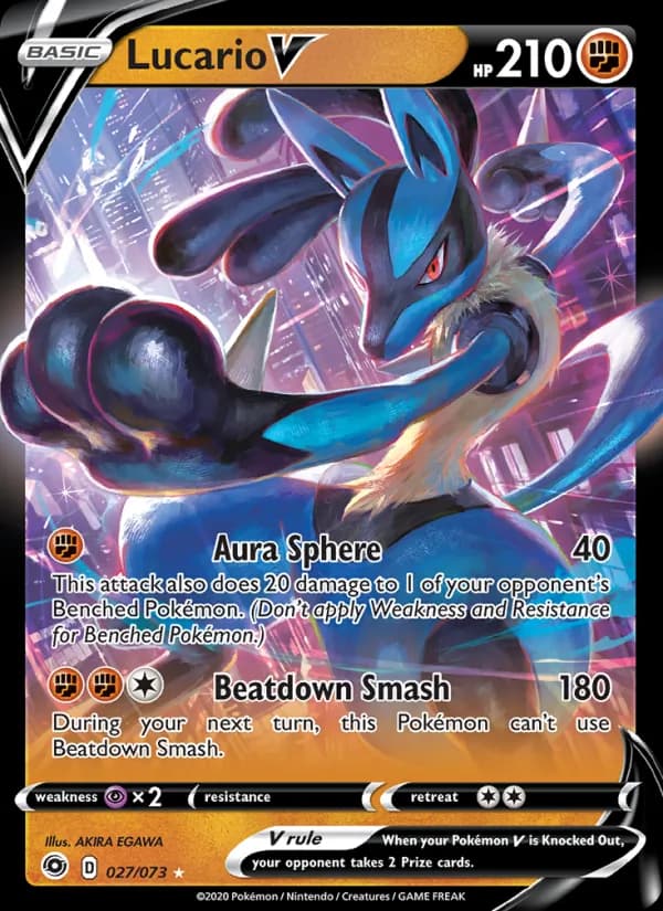 Lucario V 27/73, Champion's Path