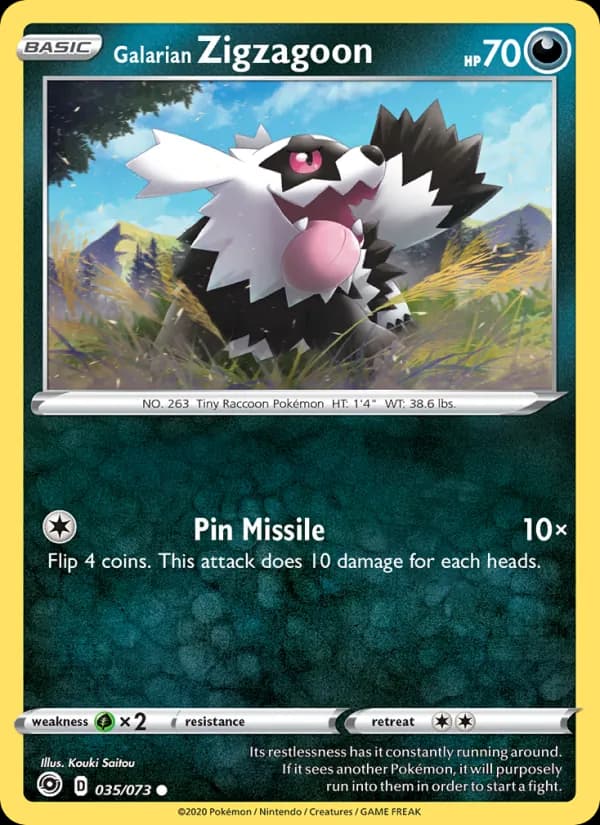 Galarian Zigzagoon 35/73, Champion's Path