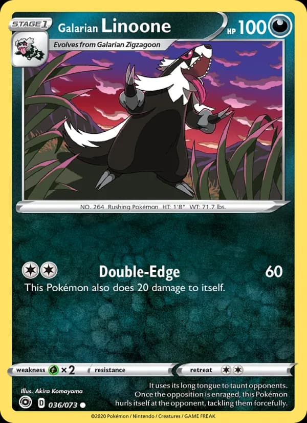 Galarian Linoone 36/73, Champion's Path