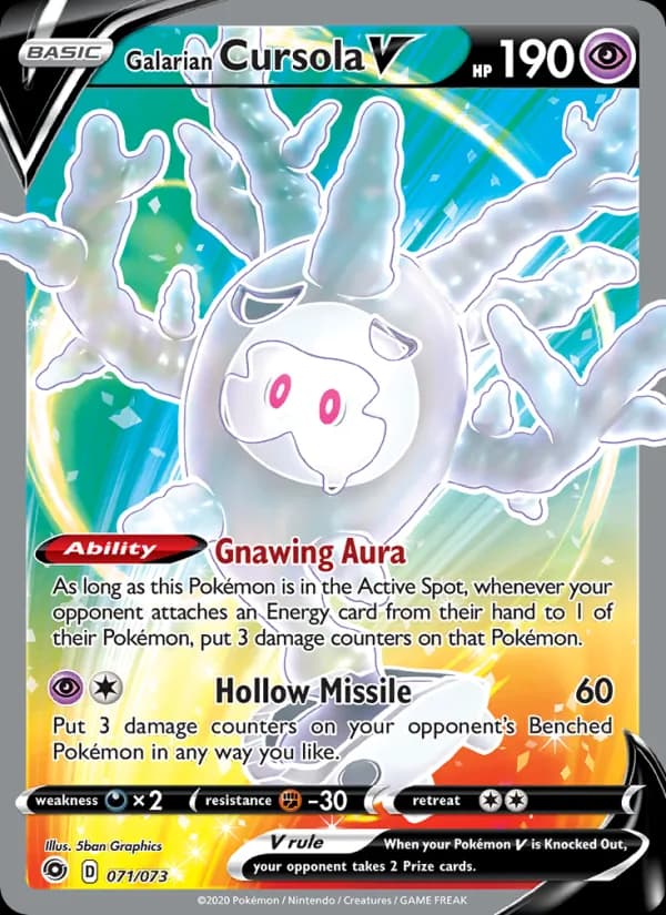 Galarian Cursola V 71/73, Champion's Path
