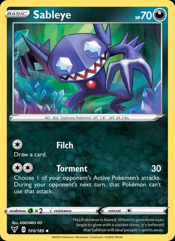 Sableye 105/185, Vivid Voltage