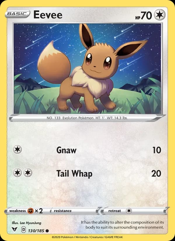 Eevee 130/185, Vivid Voltage