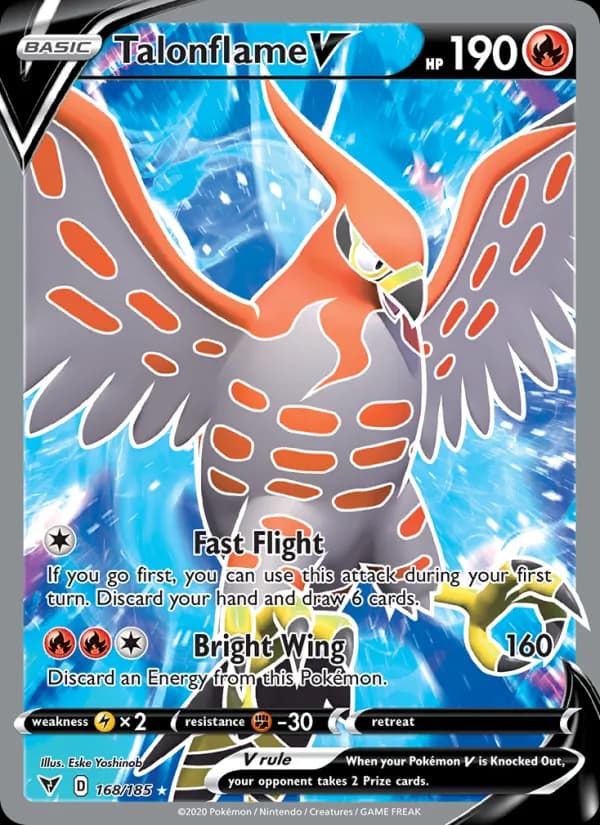 Talonflame V 168/185, Vivid Voltage