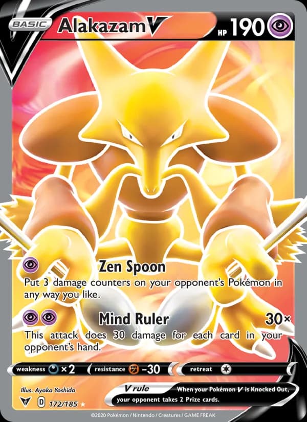 Alakazam V 172/185, Vivid Voltage