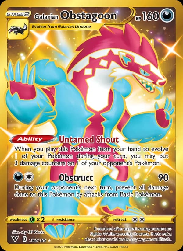 Galarian Obstagoon 198/185, Vivid Voltage