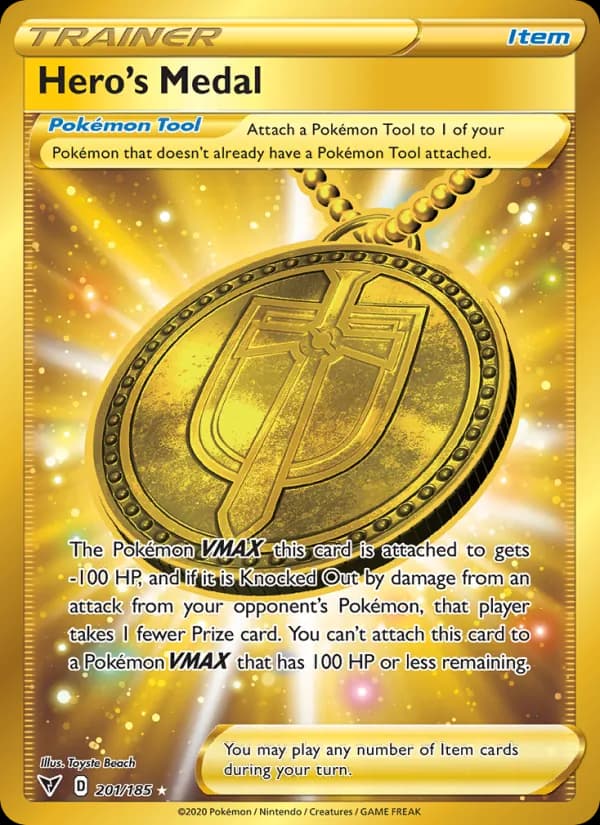 Hero's Medal 201/185, Vivid Voltage