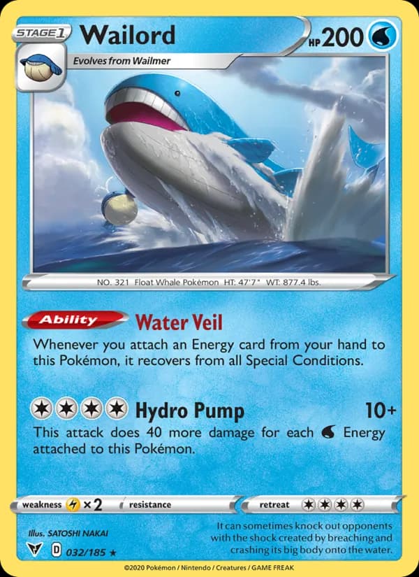 Wailord 32/185, Vivid Voltage