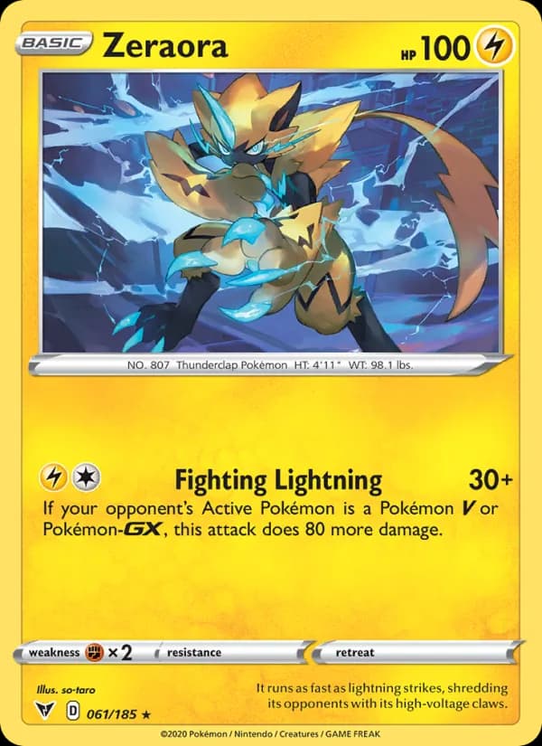 Zeraora 61/185, Vivid Voltage