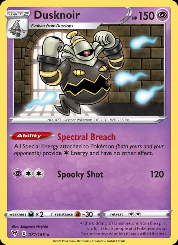 Dusknoir 71/185, Vivid Voltage