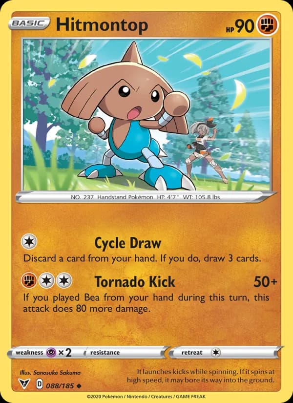 Hitmontop 88/185, Vivid Voltage