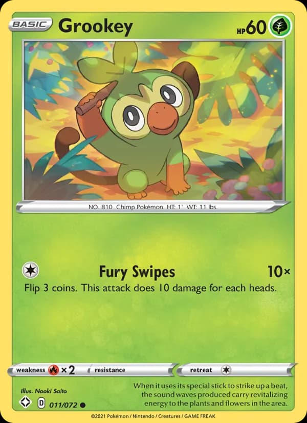 Grookey 11/72, Shining Fates