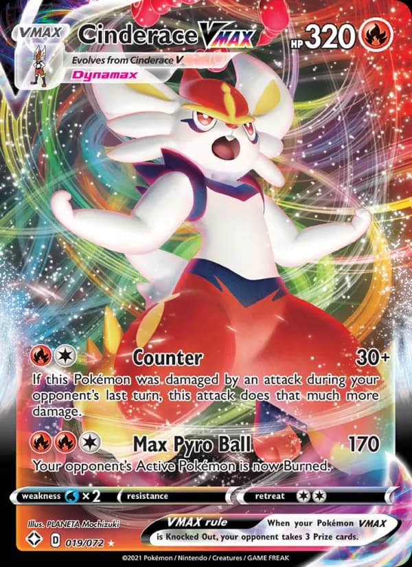 Cinderace VMAX 19/72, Shining Fates