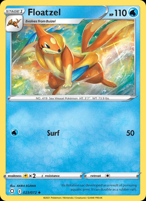 Floatzel 23/72, Shining Fates