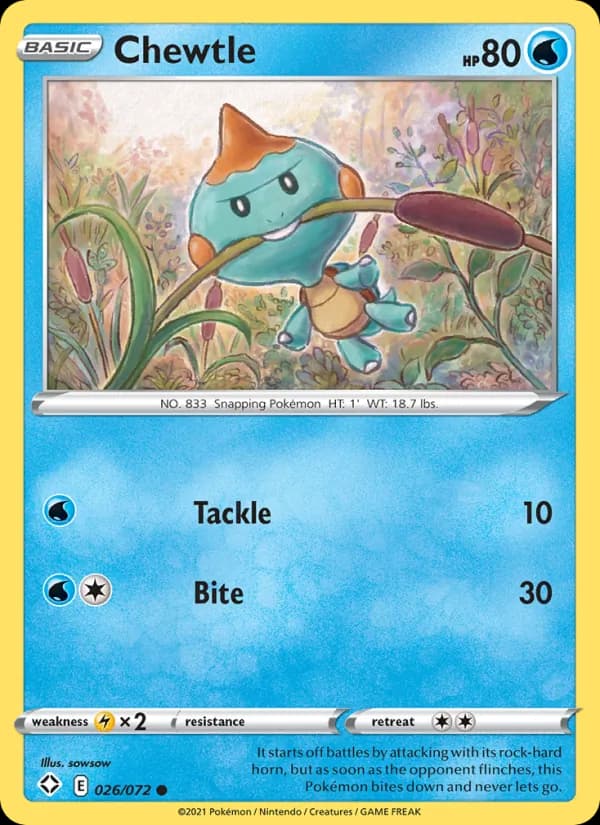Chewtle 26/72, Shining Fates