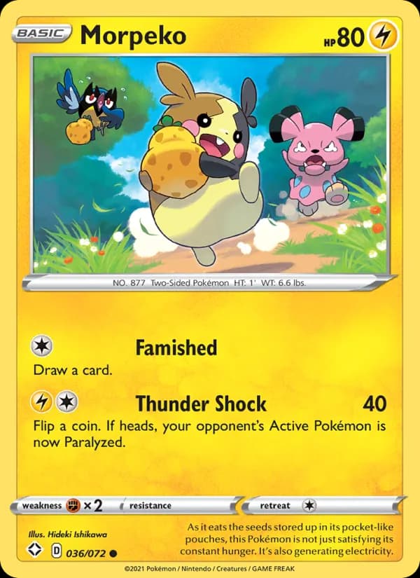 Morpeko 36/72, Shining Fates
