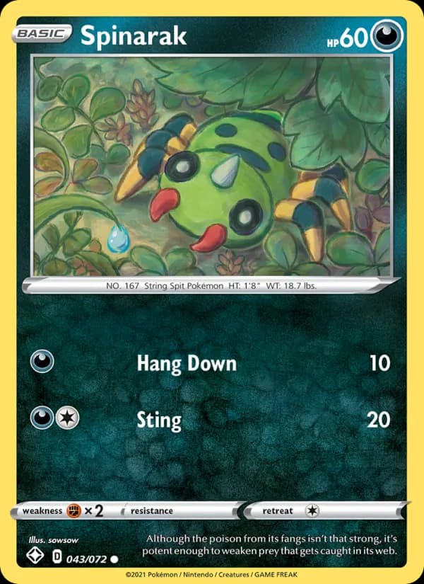 Spinarak 43/72, Shining Fates