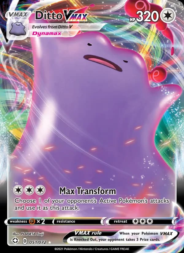 Ditto VMAX 51/72, Shining Fates