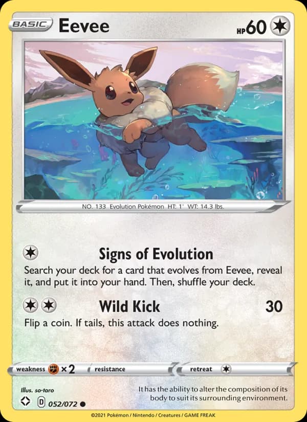 Eevee 52/72, Shining Fates