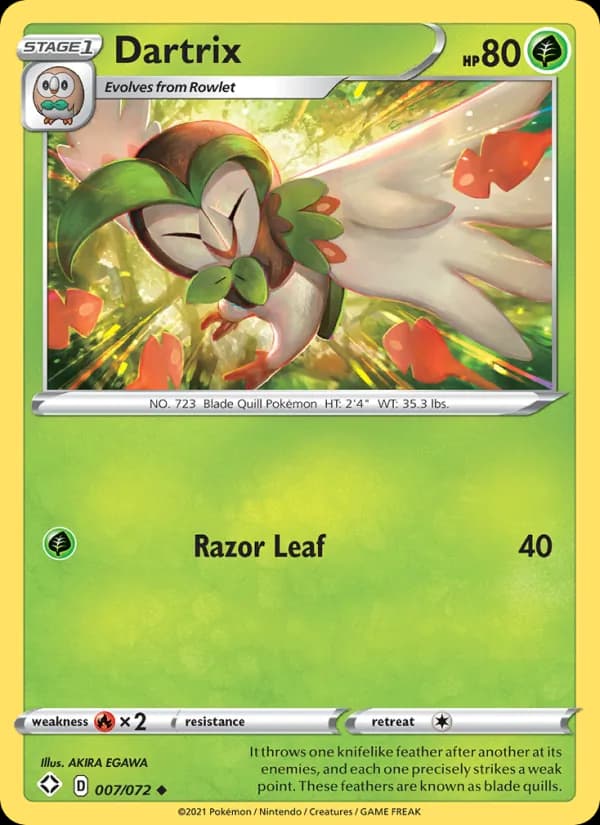 Dartrix 7/72, Shining Fates