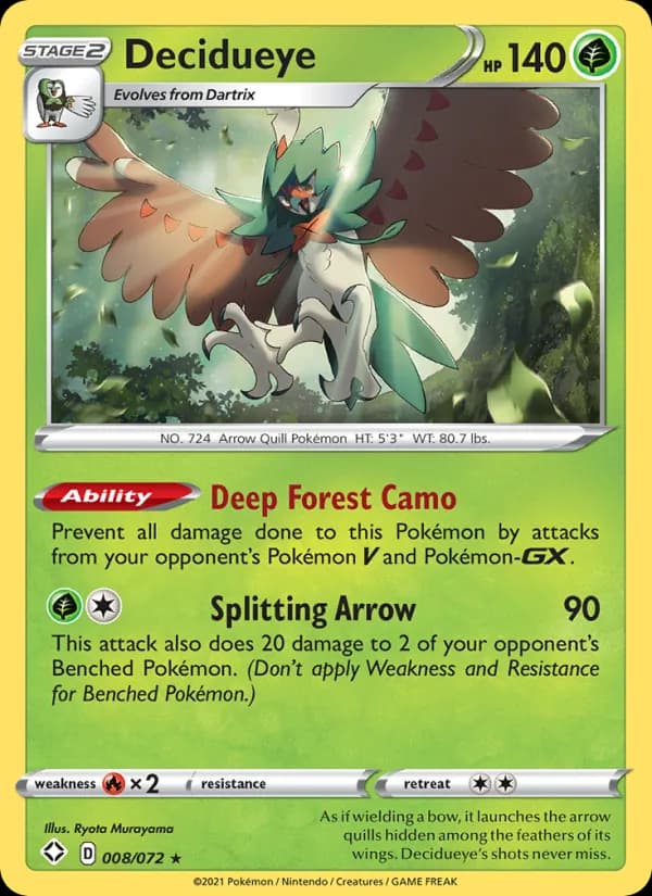 Decidueye 8/72, Shining Fates