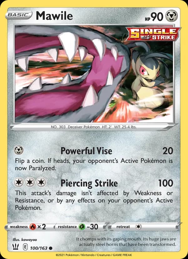Mawile 100/163, Battle Styles