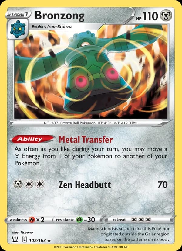 Bronzong 102/163, Battle Styles