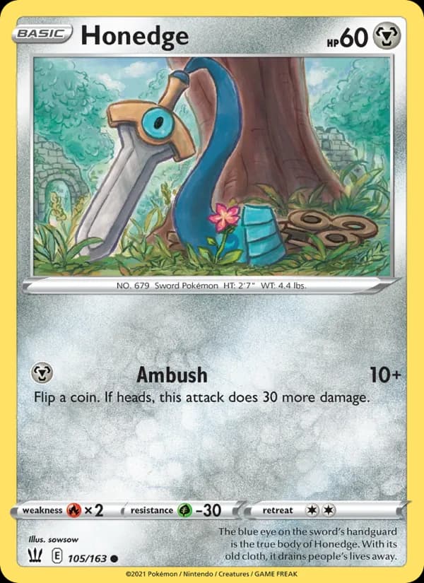 Honedge 105/163, Battle Styles