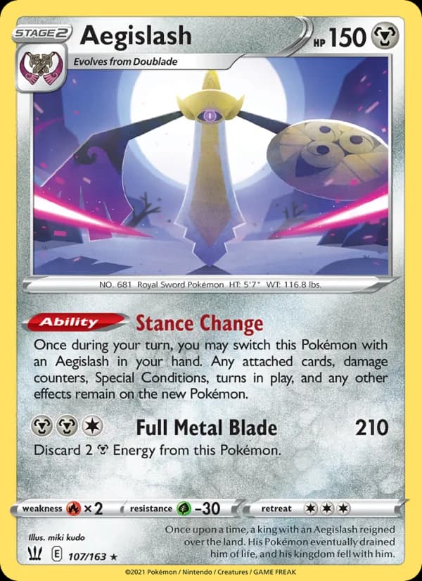 Aegislash 107/163, Battle Styles