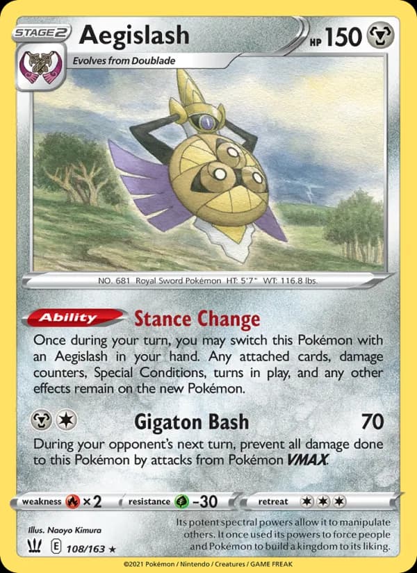 Aegislash 108/163, Battle Styles